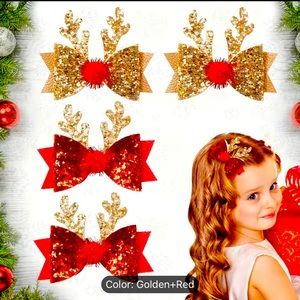 Christmas hair clips